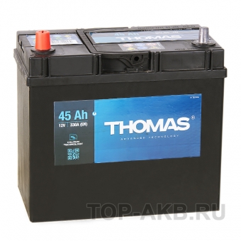 Аккумулятор автомобильный Thomas 45L 330A 238x129x227 узкие кл.