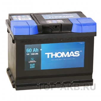 Аккумулятор автомобильный Thomas 60L 540A 242x175x190