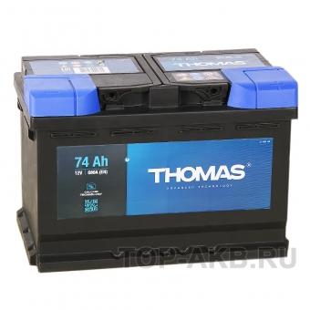 Аккумулятор автомобильный Thomas 74R 680A 278x175x190