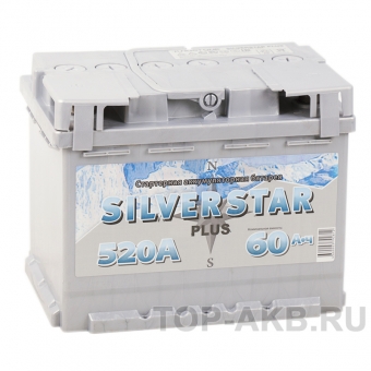 Аккумулятор автомобильный Silverstar Plus 60L 520A 242x175x190