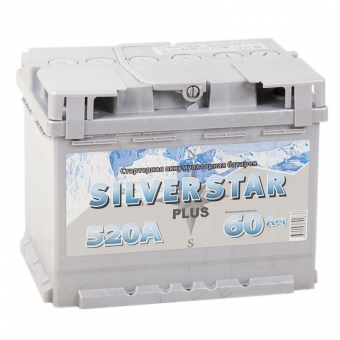 Аккумулятор автомобильный Silverstar Plus 60R 520A 242x175x190