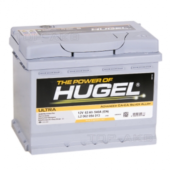 Аккумулятор автомобильный Hugel Ultra 62R 540A (242x175x190) L2 062 054 013