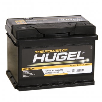 Аккумулятор автомобильный Hugel Action 60R низкий 540A (242x175x175) LB2 060 054 013