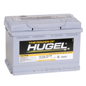 Аккумулятор автомобильный Hugel Ultra 75L 700A (278x175x190) L3 075 070 113