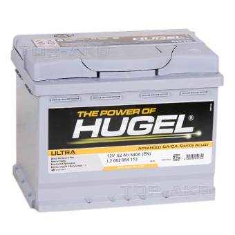 Аккумулятор автомобильный Hugel Ultra 62L 540A (242x175x190) L2 062 054 113