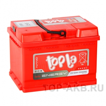 Аккумулятор автомобильный Topla Energy 60L (550A 242x175x175) 108155 55558
