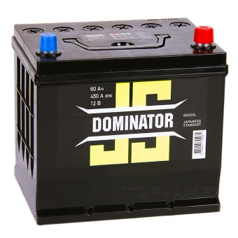 Аккумулятор автомобильный Dominator (JIS) 60 Ач 450А обратная пол. (230x170x225)
