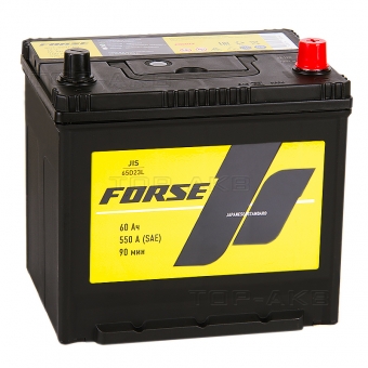 Аккумулятор автомобильный Forse JIS 65D23L 60 Ач 550А обратная пол. (230x170x225)