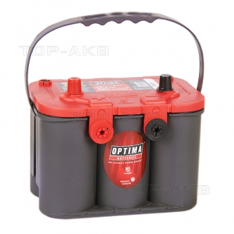 Аккумулятор автомобильный OPTIMA Red Top 50 Ач 815А (254x175x200) RT U 4.2 - 8004-250 - 4 клеммы