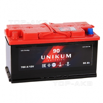 Аккумулятор автомобильный UNIKUM 90L 700A (353x175x190)