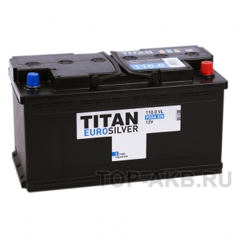 Аккумулятор автомобильный Titan Euro Silver 110R 930A 353x175x190