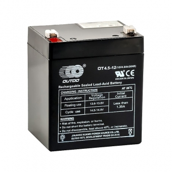 Аккумуляторная батарея OUTDO VRLA 12V 4.5 Ah (OT4.5-12) 90х70х102