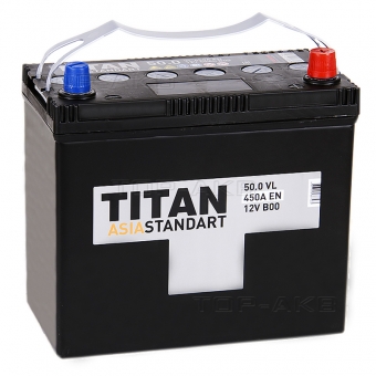 Аккумулятор автомобильный Titan Asia Standart 50R (410А 238x128x227)