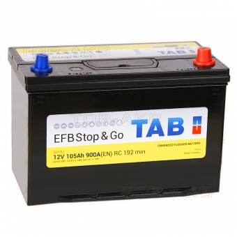 Аккумулятор автомобильный Tab EFB Stop-n-Go 105R (900A 306x173x225) 212005 60518