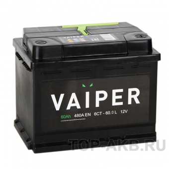 Аккумулятор автомобильный Vaiper 60R 480A 242x175x190