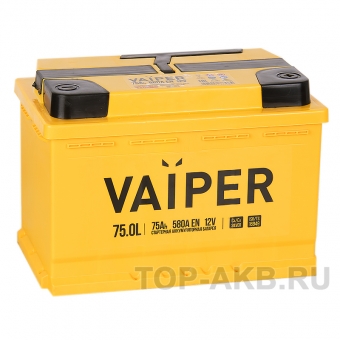 Аккумулятор автомобильный Vaiper 75R 580A 275x175x190