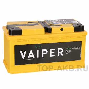 Аккумулятор автомобильный Vaiper 90L 680A 353x175x190