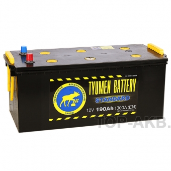 Аккумулятор автомобильный Tyumen Battery Standard 190 Ач прям. пол. 1320A (518x228x238)