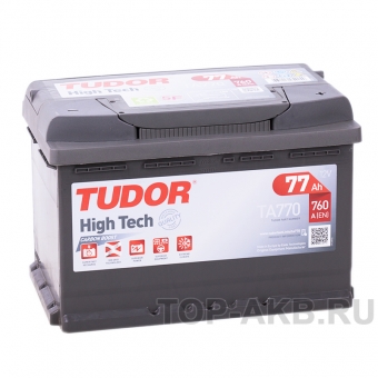 Аккумулятор автомобильный Tudor High-Tech 77R (760A 278x175x190) TA770