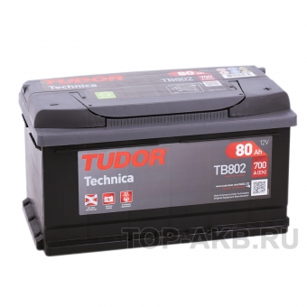Аккумулятор автомобильный Tudor Technica 80R (700A 315x175x175) TB802