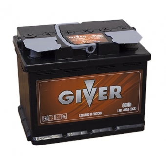 Аккумулятор автомобильный Giver 60L (450A 242x175x190)