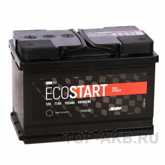 Аккумулятор автомобильный Ecostart 77R (680А 278x175x190)