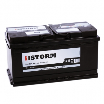 Аккумулятор автомобильный Storm Professional Power 100R 950A 353x175x190