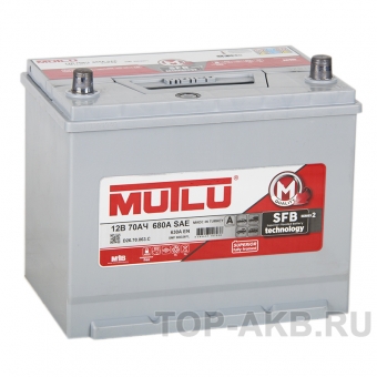 Аккумулятор автомобильный Mutlu Calcium Silver 75R Asia 640A 260x175x225