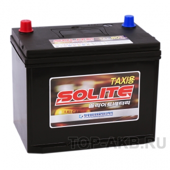 Аккумулятор автомобильный Solite TAXI 80L 12V 80Ач 640A обр. пол. (262x175x220) с бортиком
