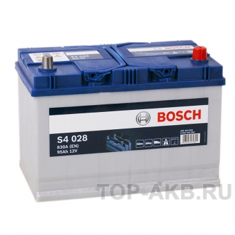 Аккумулятор автомобильный Bosch S4 028 95R 830A 306x173x225