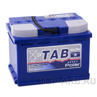 Аккумулятор автомобильный Tab Polar 55R низкий (550A 242x175x175) 121055 55509