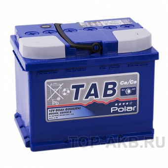 Аккумулятор автомобильный Tab Polar 60R (600A 242x175x190) 121060 56008