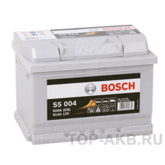 Аккумулятор автомобильный Bosch S5 004 61R 600A 242x175x175