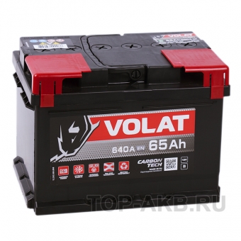 Аккумулятор автомобильный Volat 65R низкий (640A 242x175x175)