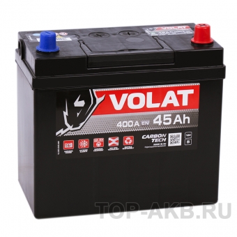 Аккумулятор автомобильный Volat Asia 45R (400A 238x128x227)