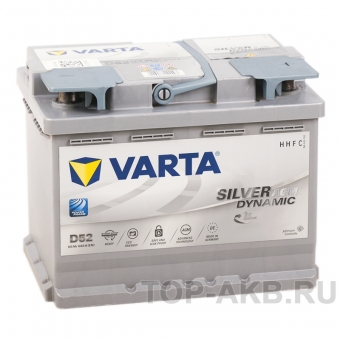 Аккумулятор автомобильный Varta Silver Dynamic AGM D52 60R (Start-Stop) 680A 242x175x190 (560 901 068)