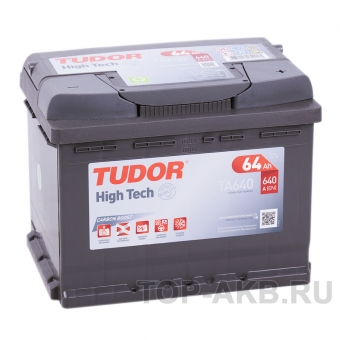 Аккумулятор автомобильный Tudor High-Tech 64R (640A 242x175x190) TA640