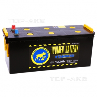 Аккумулятор автомобильный Tyumen Battery Standard 132 Ач обр. пол. 960A (513х189х230)