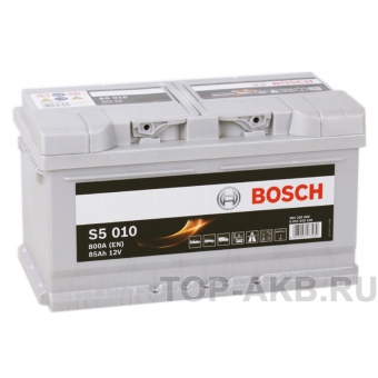 Аккумулятор автомобильный Bosch S5 010 85R 800A 315x175x175