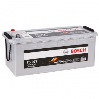 Аккумулятор автомобильный Bosch T5 077 180 евро 1000A 513x223x223
