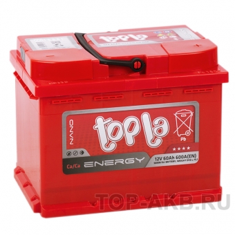 Аккумулятор автомобильный Topla Energy 60R (600A 242x175x190) 108060 56008