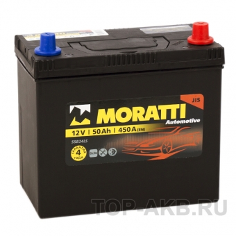 Аккумулятор автомобильный Moratti Asia 50R 400А 238x129x225 (B24LS) унив.клеммы