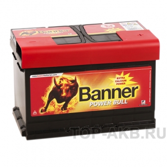 Аккумулятор автомобильный BANNER Power Bull (74 12) 74R 680A 278x175x190