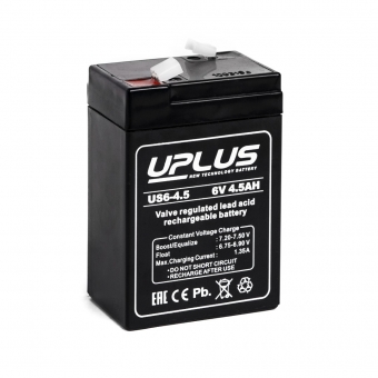 Аккумуляторная батарея Leoch Uplus US6-4.5 | 6V 4.5 Aч (70x47x106)