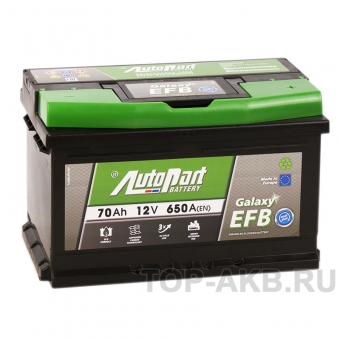 Аккумулятор автомобильный AutoPart Galaxy EFB Star-Stop 70R 560А (278x175x175)