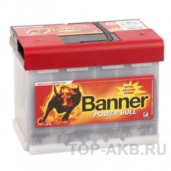 Аккумулятор автомобильный BANNER Power Bull Pro (63 40) 63R 620A 242x175x190