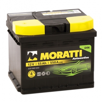 Аккумулятор автомобильный Moratti 55L низкий 550А 207х175х175