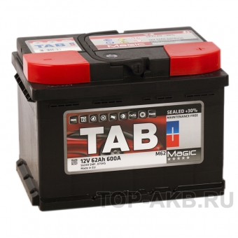Аккумулятор автомобильный Tab Magic 62R (600A 242x175x175) 189063 56249