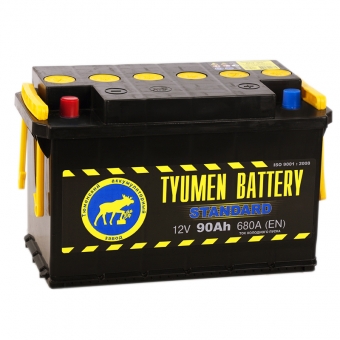 Аккумулятор автомобильный Tyumen Battery Standard 90 Ач прям. пол. 680A (345x175x213)