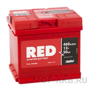 Аккумулятор автомобильный Red 50R (460А 207x175x190)